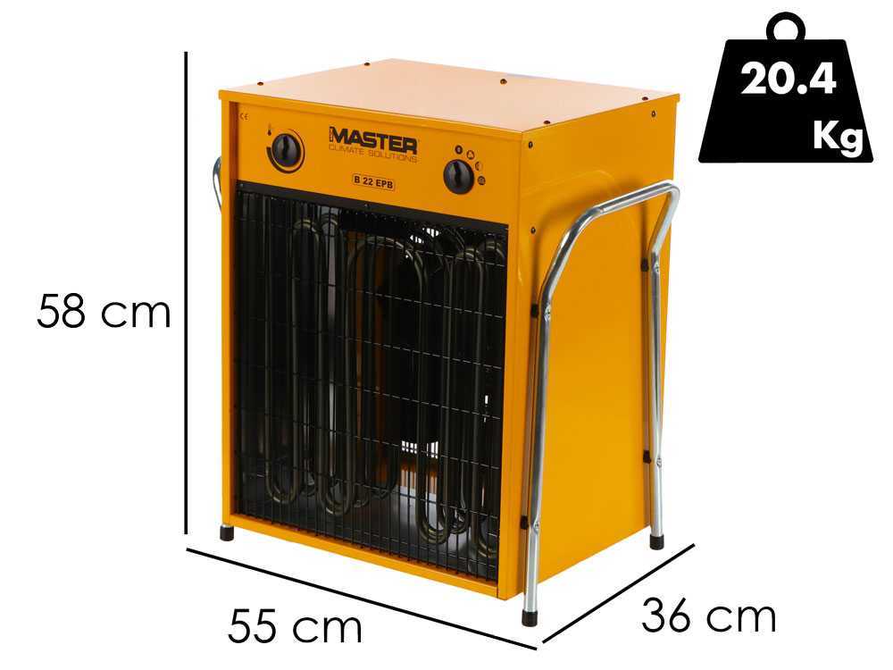 Master B 22 EPB - 400V Elektro-Heizgerät mit Gebläse - Heizlüfter