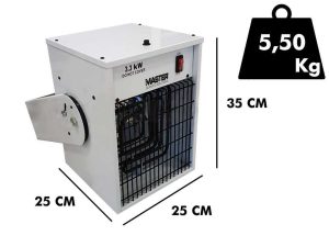 MASTER TR 3 - Elektro Heizgerät mit Gebläse - Wandmontiert