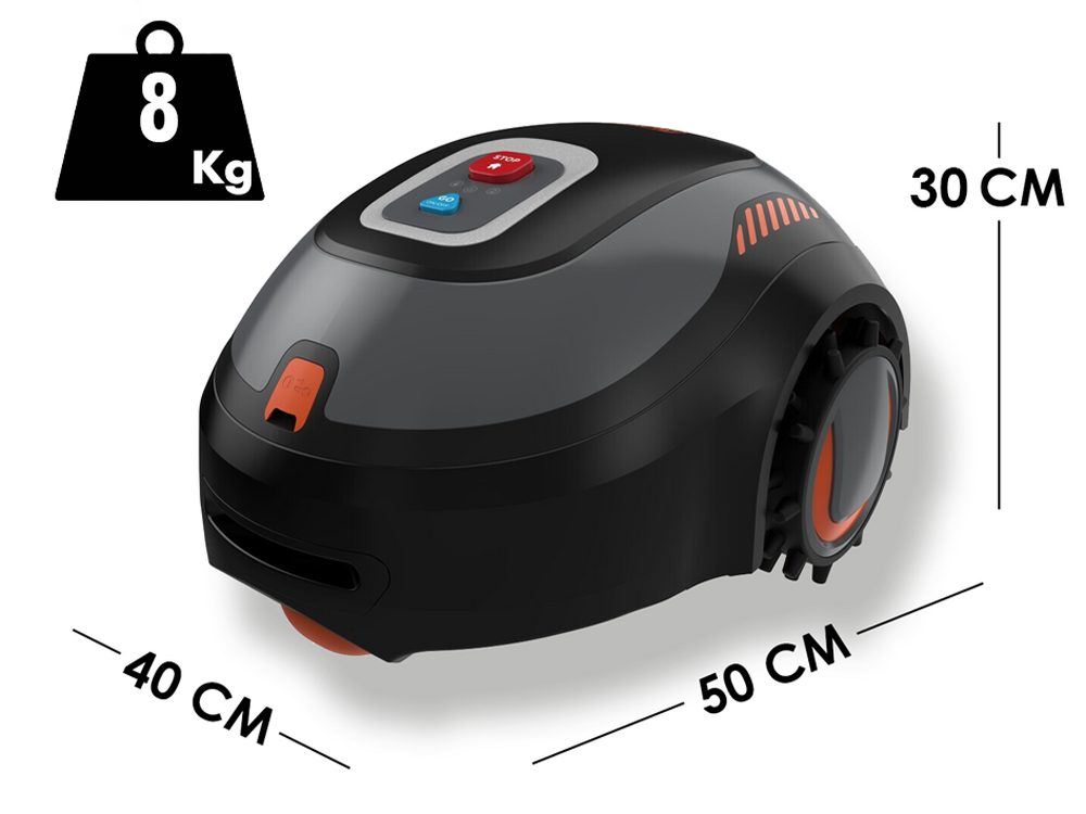 Mähroboter Black & Decker BCRMW122-QW mit Begrenzungskabel - Rasenmäher mit 12V-Lithium-Akku – Bild 2