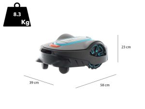 Mähroboter Gardena SILENO life 1500 set Smart - Schnittbreite 22 cm - Gardena Smart App Steuerung