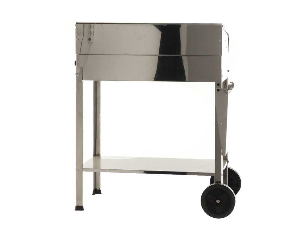 Mille Achille Medium - Handgefertigter Holzkohlegrill aus Edelstahl - 57,5x37cm – Bild 2