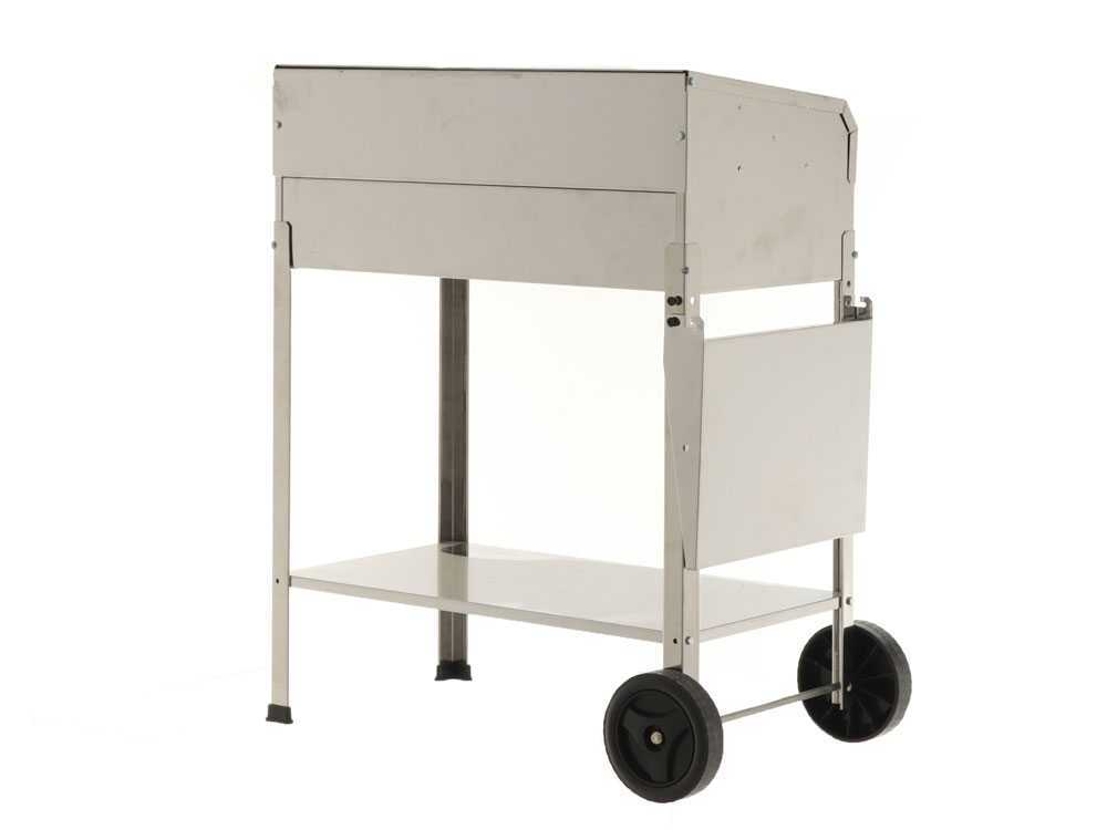Mille Achille Medium - Handgefertigter Holzkohlegrill aus Edelstahl - 57,5x37cm – Bild 3
