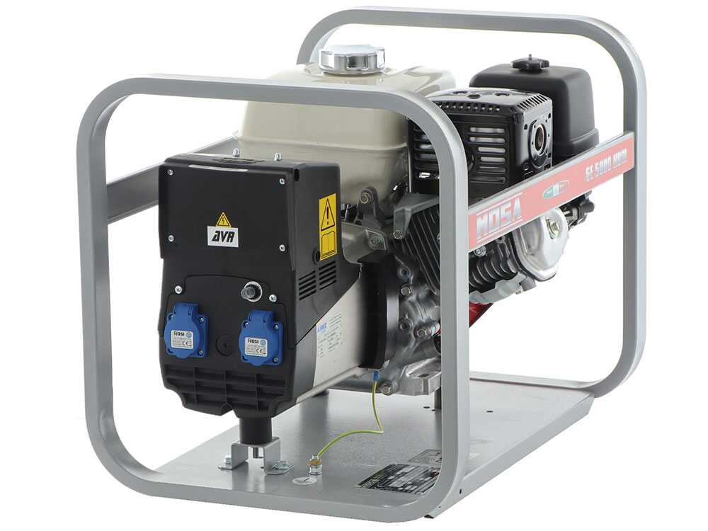 MOSA GE 5000 HBM AVR- Benzin-Stromerzeuger mit AVR-Regelung 4.5 kW - Dauerleistung 3.6 kW - 230V - Honda Motor GX270 – Bild 3