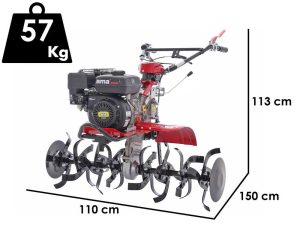 Motorhacke AMA MTZ100G mit Benzinmotor 212ccm 7 PS Gänge 3+1
