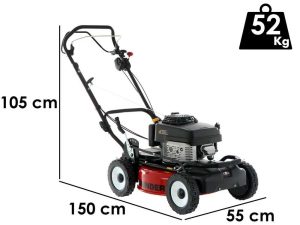 Mulchmäher Marina Systems GRINDER 52 VKW - Mit Motor Kawasaki FJ180V - 52cm Schnittbreite - Doppelmulchmesser