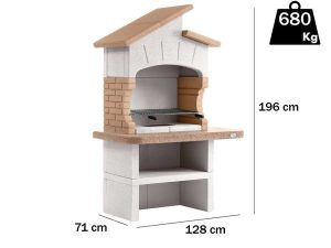 Palazzetti Lido - Grillkamin für Holz und Holzkohle