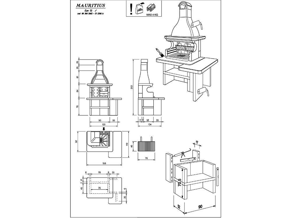 Palazzetti Mauritius - Grillkamin aus Beton – Bild 2