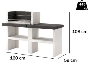 Palazzetti Menton - Grillkamin für Holz und Holzkohle