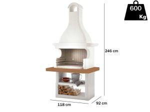 Palazzetti Portorose - Grillkamin - für Holz und Holzkohle