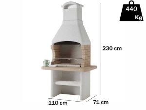 Palazzetti Tenerife 2 - Grillkamin für Holz und Holzkohle