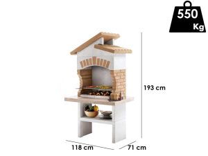 Palazzetti Tupai 2 - Mauerwerk-Holzkohlegrill