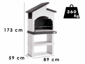 Palazzetti Vieste  - Grillkamin - für Holz und Holzkohle