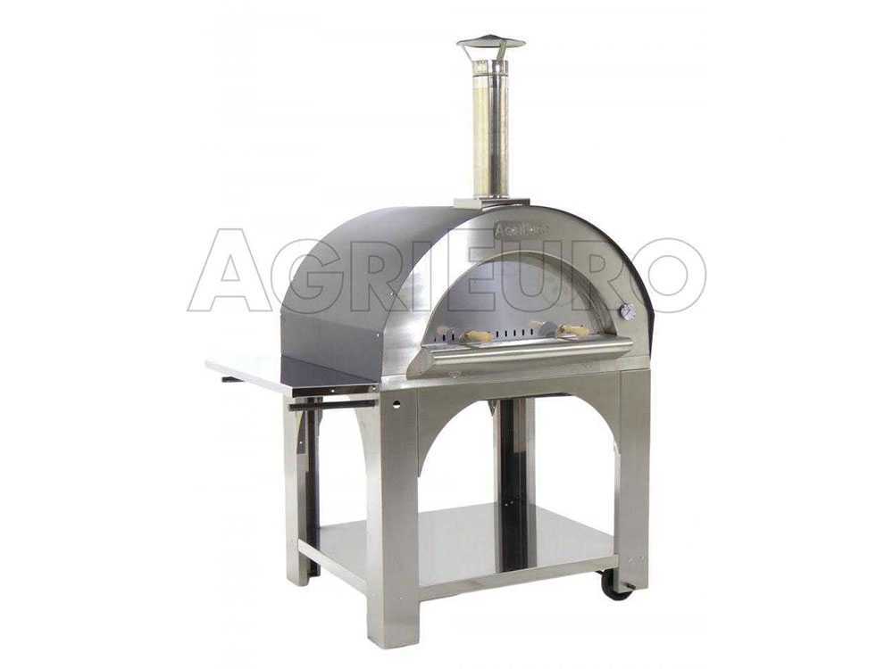 Pizza Holzofen für draußen Cibus INOX - Backfähigkeit: 5 Pizzen