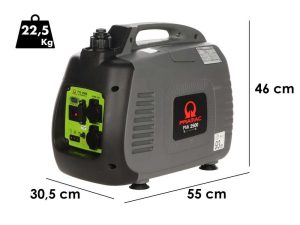 Pramac PMi2500 - Tragbarer leiser Inverter-Stromgenerator 2,3 kW - Dauerleistung 2 kW Einphasig