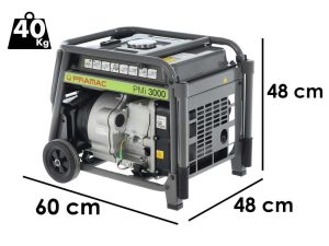Pramac PMI3000 - Inverter-Stromerzeuger mit Rädern 3 kW - Dauerleistung 2.8 kW - 230V