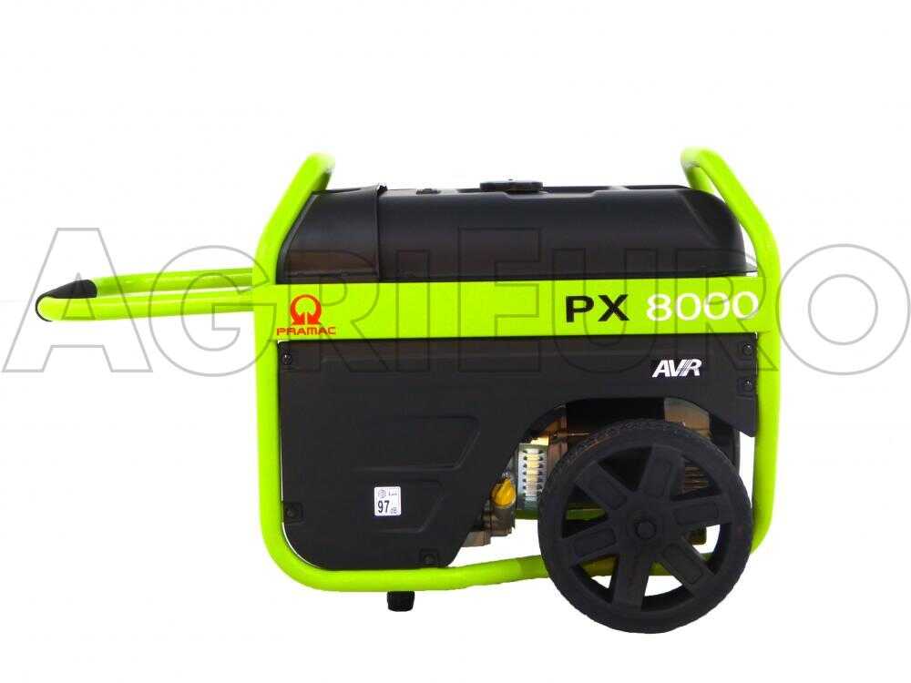 Pramac PX 8000 - Benzin Stromerzeuger 400V - 4.8 kW - mit Rädern - E-Starter – Bild 2