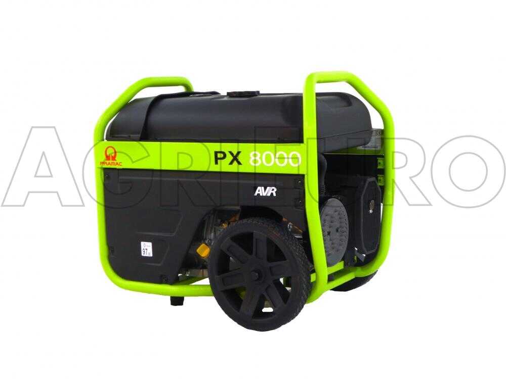 Pramac PX 8000 - Benzin-Stromerzeuger mit Rädern mit AVR-Regelung und Elektrostarter 5.4 kW - Dauerleistung 4.5 kW - 230V – Bild 2