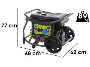 Pramac WX 6200 ES - Benzin-Stromerzeuger auf Rädern 5.8 kW - Dauerleistung 5.3 kW - 230V + ATS
