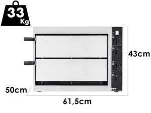 Prismafood SMALL BASIC 2/40 - Pizzaofen - 2400 W