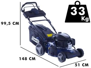 Rasenmäher BullMach ECTOR - 46 H - 4 in 1 - Honda Motor GCVx170, mit Radantrieb