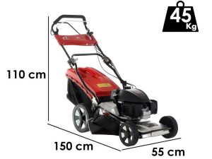 Rasenmäher Marina Systems MX 55 3V aus rostfreiem Stahl - 3 Gänge - Honda Motor GCVx 200