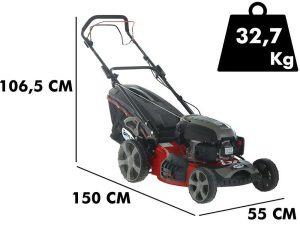 Rasenmäher mit Radantrieb Ama TRX 511 - 4in1: Auffangen in Fangkorb, Mulching, Seiten- und Heckauswurf
