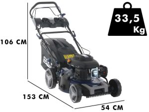 Rasenmäher mit Radantrieb BullMach ACHILLE 51 MY22 -  4 in 1 - 224ccm Benzinmotor