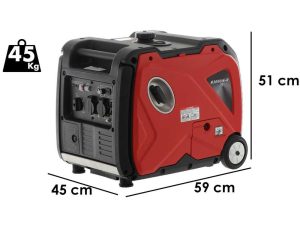 Rato R3000iE-R - Inverter-Stromerzeuger mit Trolley 3.5 kW - Dauerleistung 3.2 kW - 230V