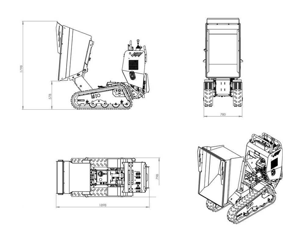 Raupendumper AgriEuro Top-Line RAPTOR 6800 HD - Honda GX270 – Bild 3