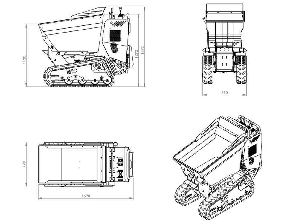 Raupendumper AgriEuro Top-Line RAPTOR 6800 HD - Honda GX270 – Bild 4