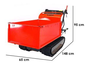 Raupendumper AMA TAG500T mit ausdehnbarer Mulde, Tragfähigkeit 500 Kg