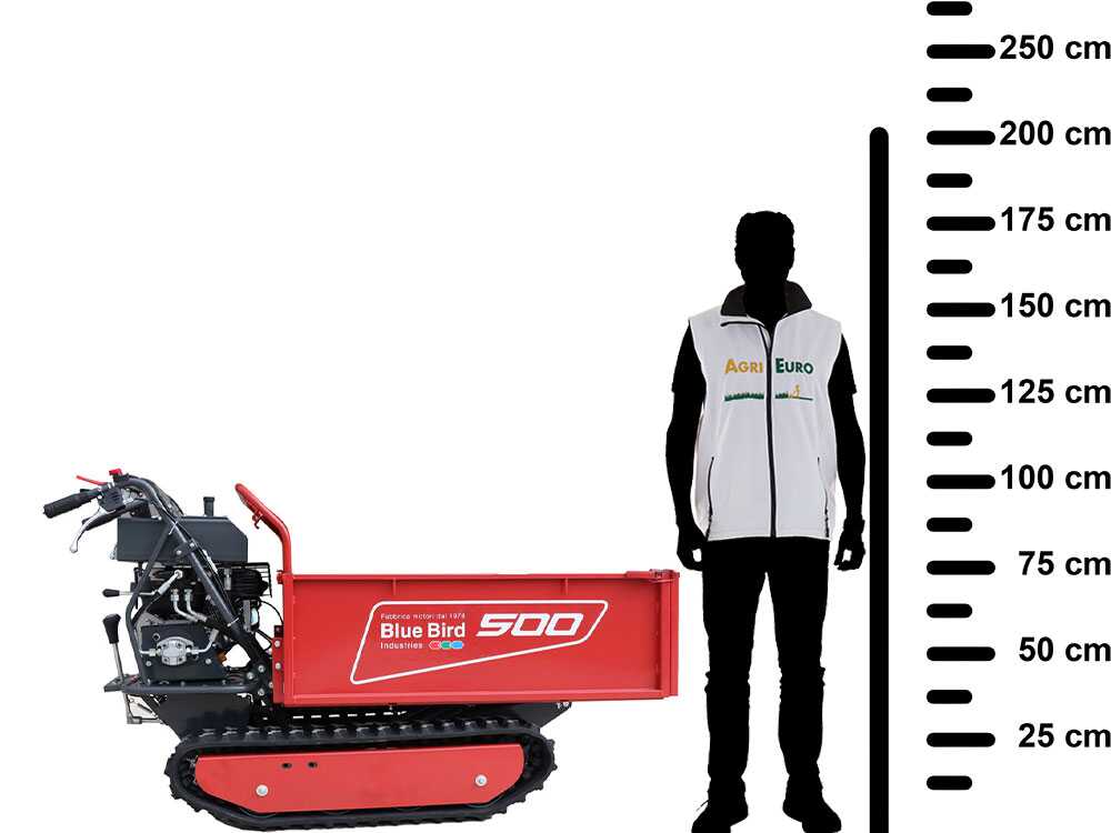 Raupendumper BLUE BIRD Transporter 500 H - Ausziehbare Mulde mit 500 kg Tragfähigheit – Bild 2