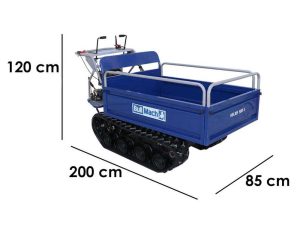 Raupendumper BullMach Helios 500 E - ausziehbare Ladefläche hydraulisch 500Kg