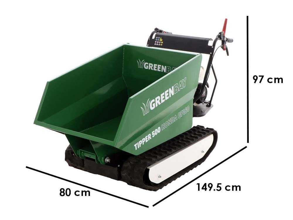 Raupendumper Dumper GreenBay Tipper 500 - Hondamotor GP160