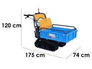 Raupendumper EuroMech EM400H-Agri - Ausziehbare Mulde - 400 kg Nutzlast