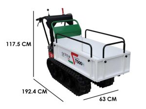 Raupendumper Seven Italy T500H GX - ausdehnbare Mulde - Tragfähigkeit 500 kg