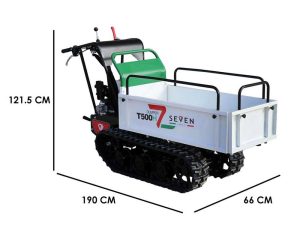 Raupendumper Seven Italy T500H GX-E - ausziehbare Mulde - Tragfähigkeit 500 kg