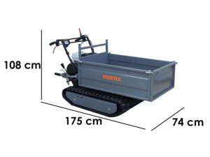 Raupendumper Wortex SFH 500 - Ausziehbarer Kasten - Tragfähigkeit 500 kg