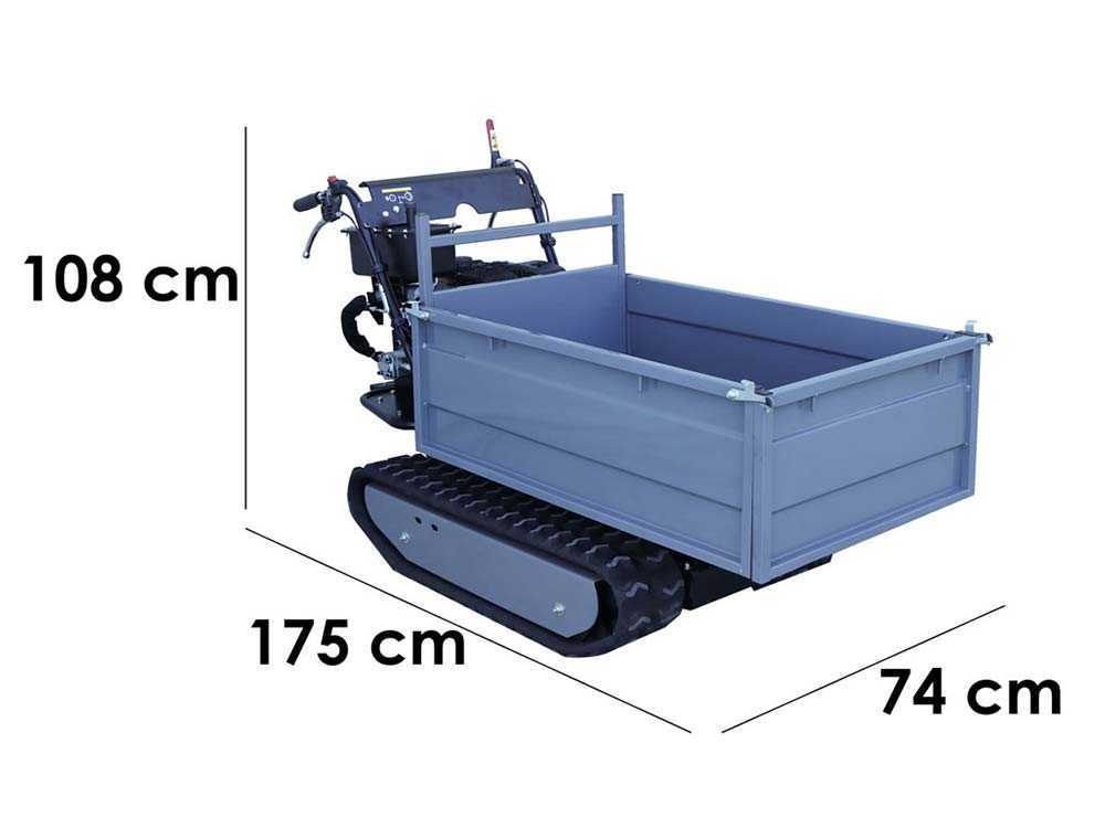 Raupendumper Wortex SFL 500-HS - ausziehbarer Kasten - Tragfähigkeit 500 kg