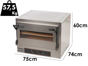 Resto Italia KUBE 1 H – Elektro-Pizzaofen - 2 Ebenen