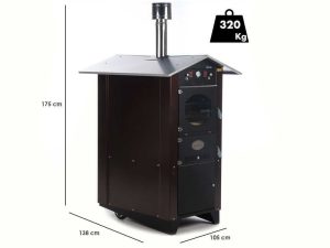 Rossofuoco Garden Plus 100 - Holzbackofen für draußen