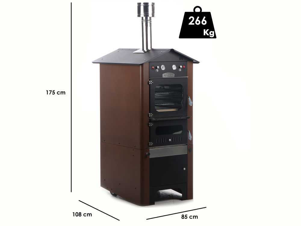 Rossofuoco Raggio 80 - Holzbackofen für den Außenbereich