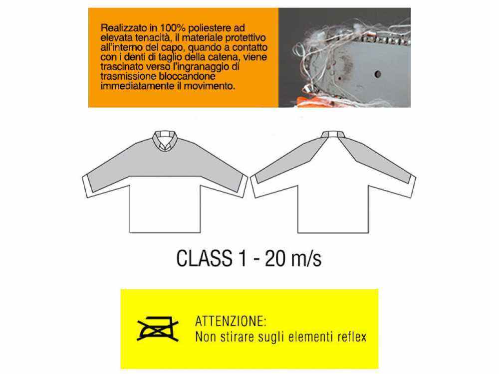 Schnittfeste Schutzjacke für Motorsäge SAW BRAKE - Größe L – Bild 3