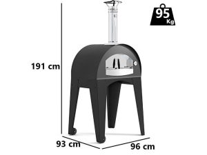 Seven Italy Demetra - Holzbackofen für draußen - 70x50