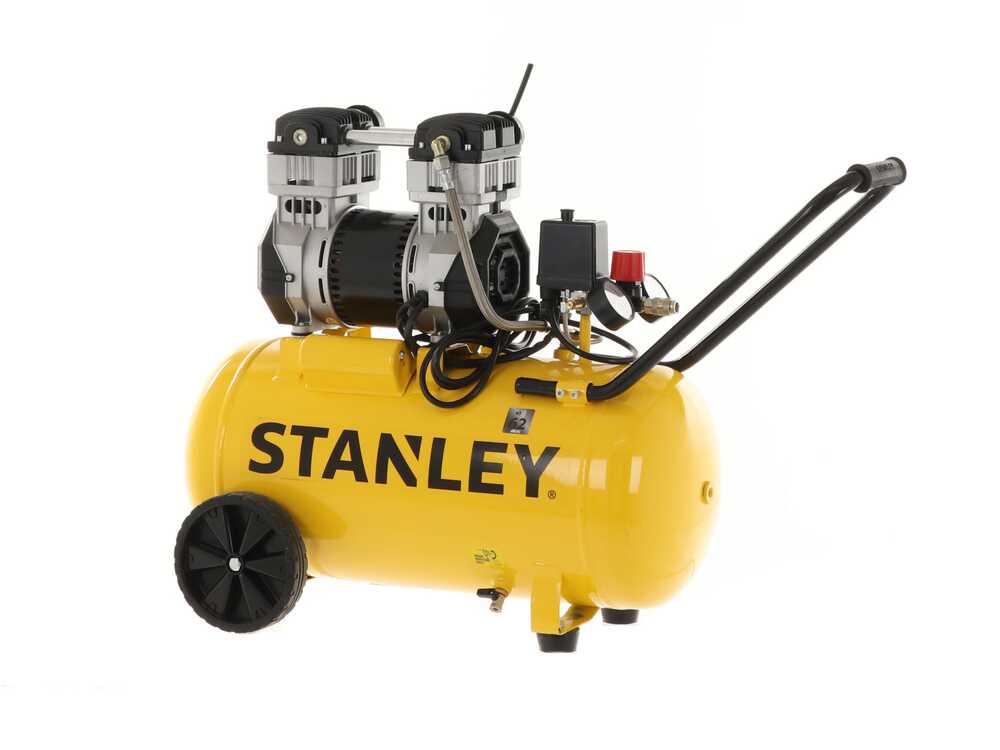 Stanley DST 240/8/50 - Elektrischer Kompressor auf Wagen leise – Bild 4