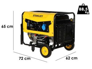 Stanley SG 6500B-1 - Benzin Stromerzeuger - AVR - 6.5 kW - Dauerbetrieb 6.0 kW - 230V