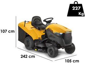 Stiga Estate 7102 W SE 90 - Rasentraktor - Hydrostatgetriebe - Fangkorb - Mulchen