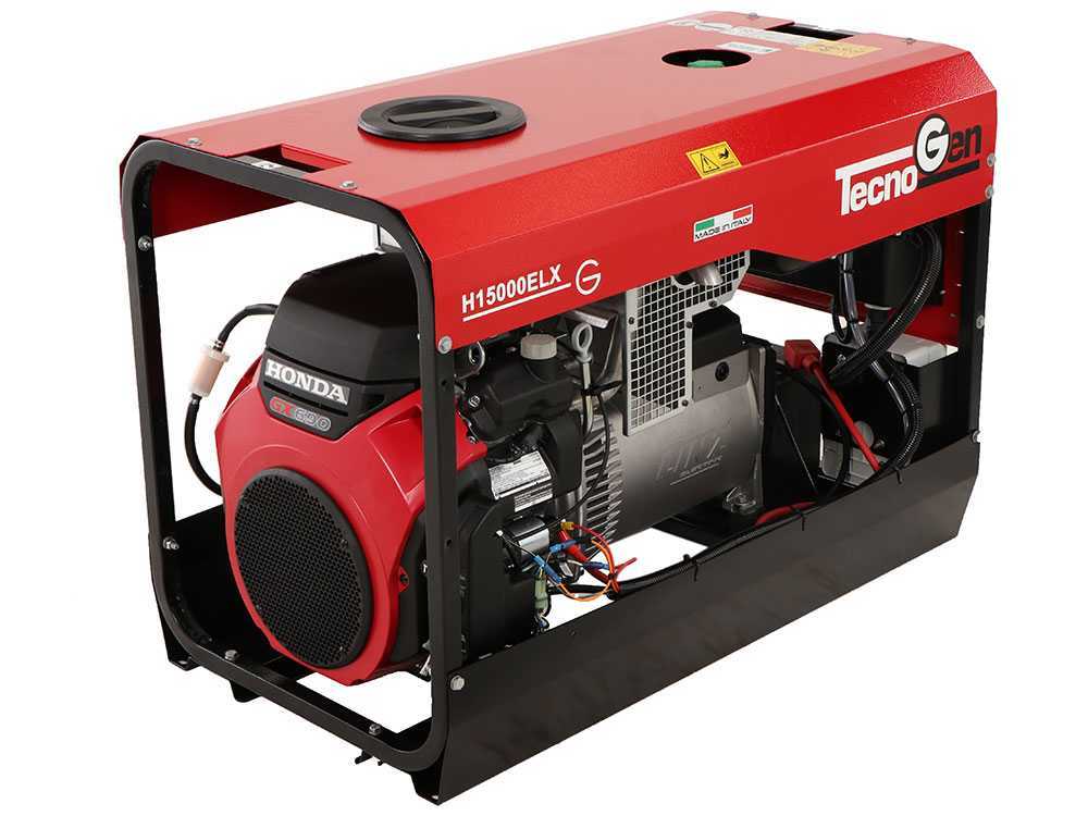 TecnoGen H15000ELX - Benzin-Stromerzeuger 10.4 kW - Dauerleistung 9.4 kW - 230V – Bild 2
