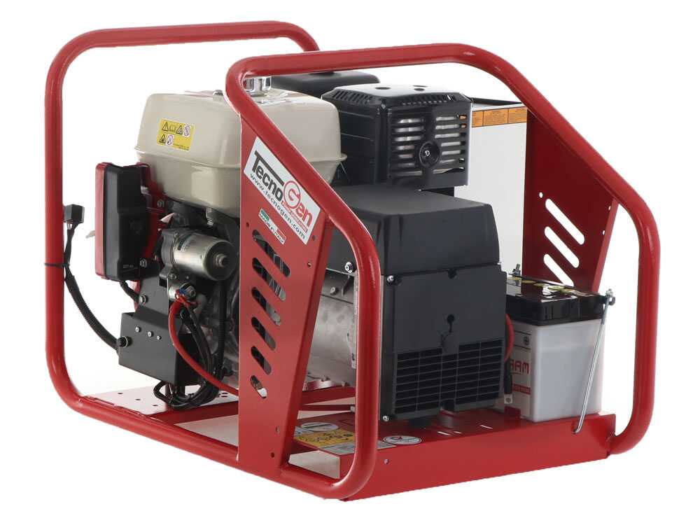 Tecnogen H8000 TE/A - Benzin-Stromerzeuger 6 kW mit AVR-Regelung - Dauerleistung 5.4 kW - 400V + ATS – Bild 2