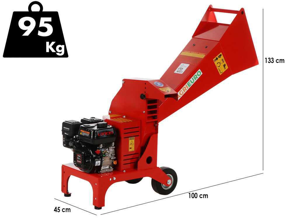 Top Line Mora - Benzin Häcksler - mit Loncin Motor G210
